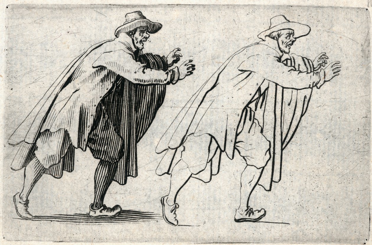 Különböző figurák capricciói alkotó: Jacques Callot