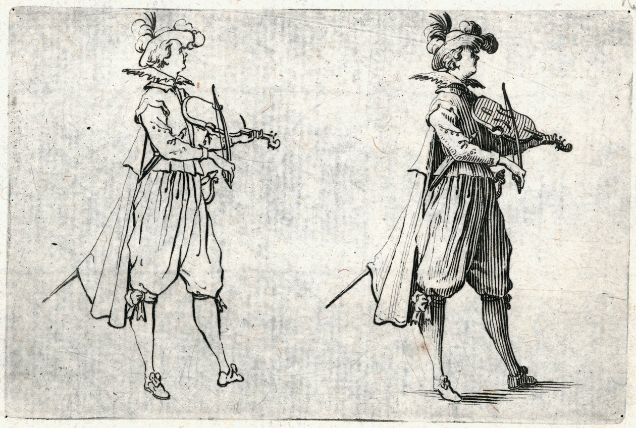 Különböző figurák capricciói alkotó: Jacques Callot