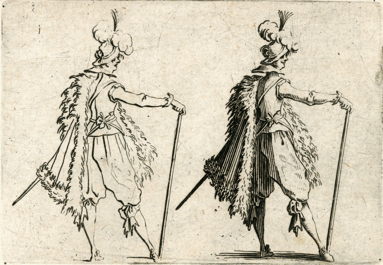 Különböző figurák capricciói alkotó: Jacques Callot