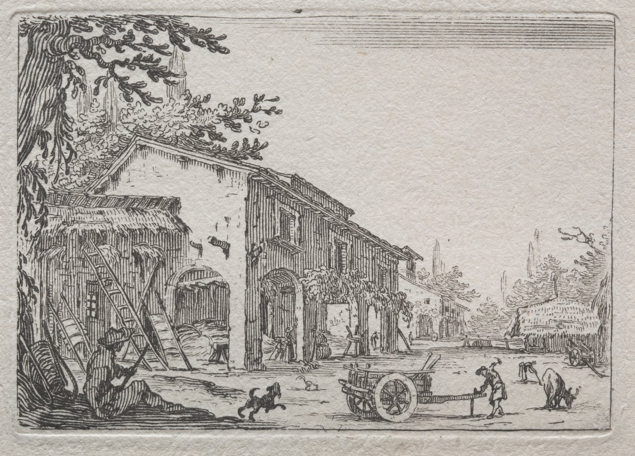 Caprices: Az olasz farm. alkotó: Jacques Callot