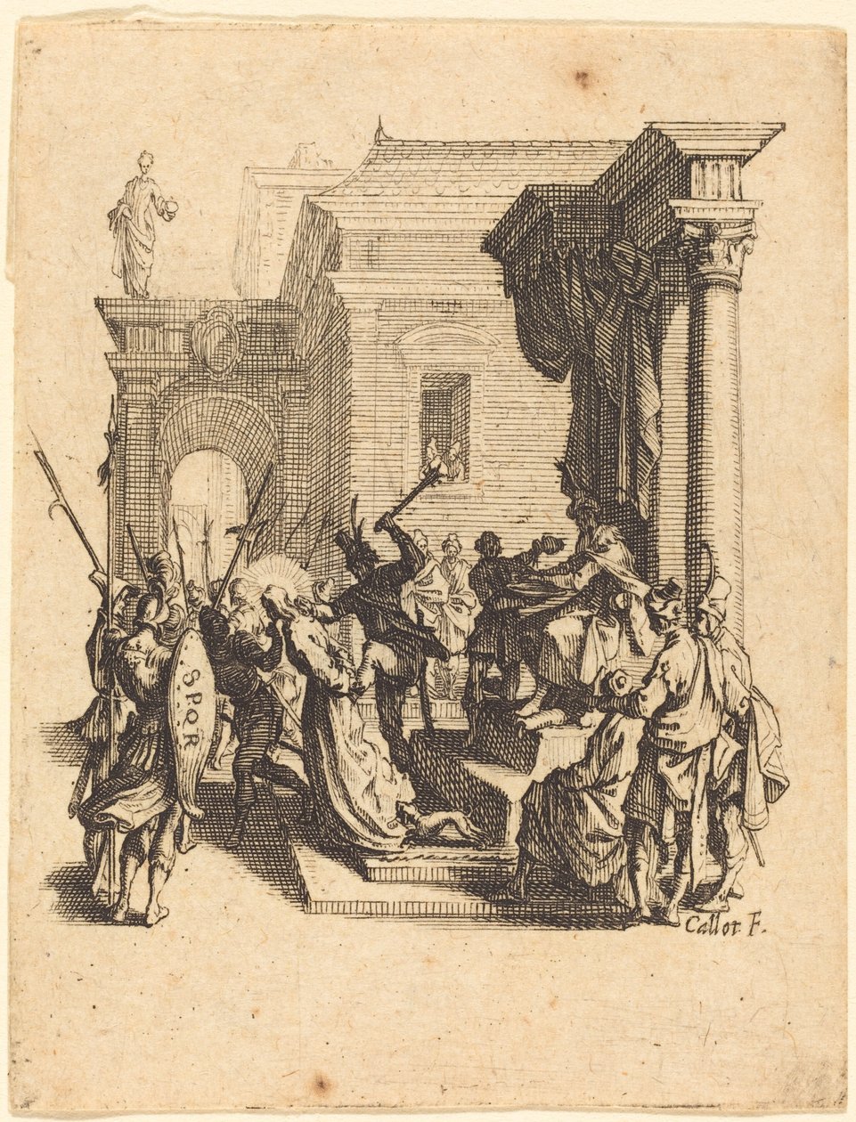 Krisztust Pilátus halálra ítélte alkotó: Jacques Callot
