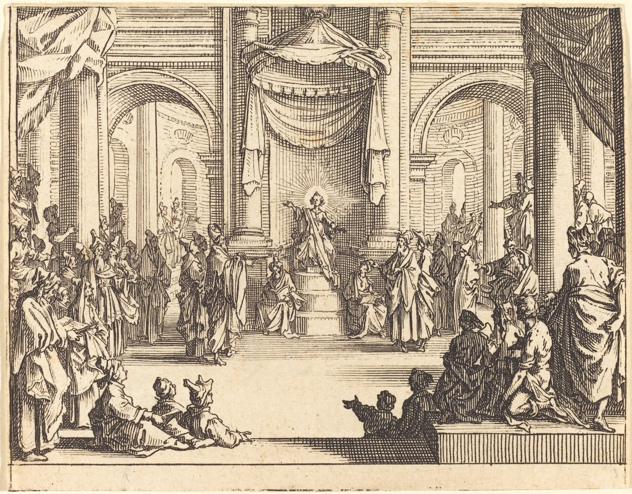 Krisztus vitatkozik az orvosokkal alkotó: Jacques Callot