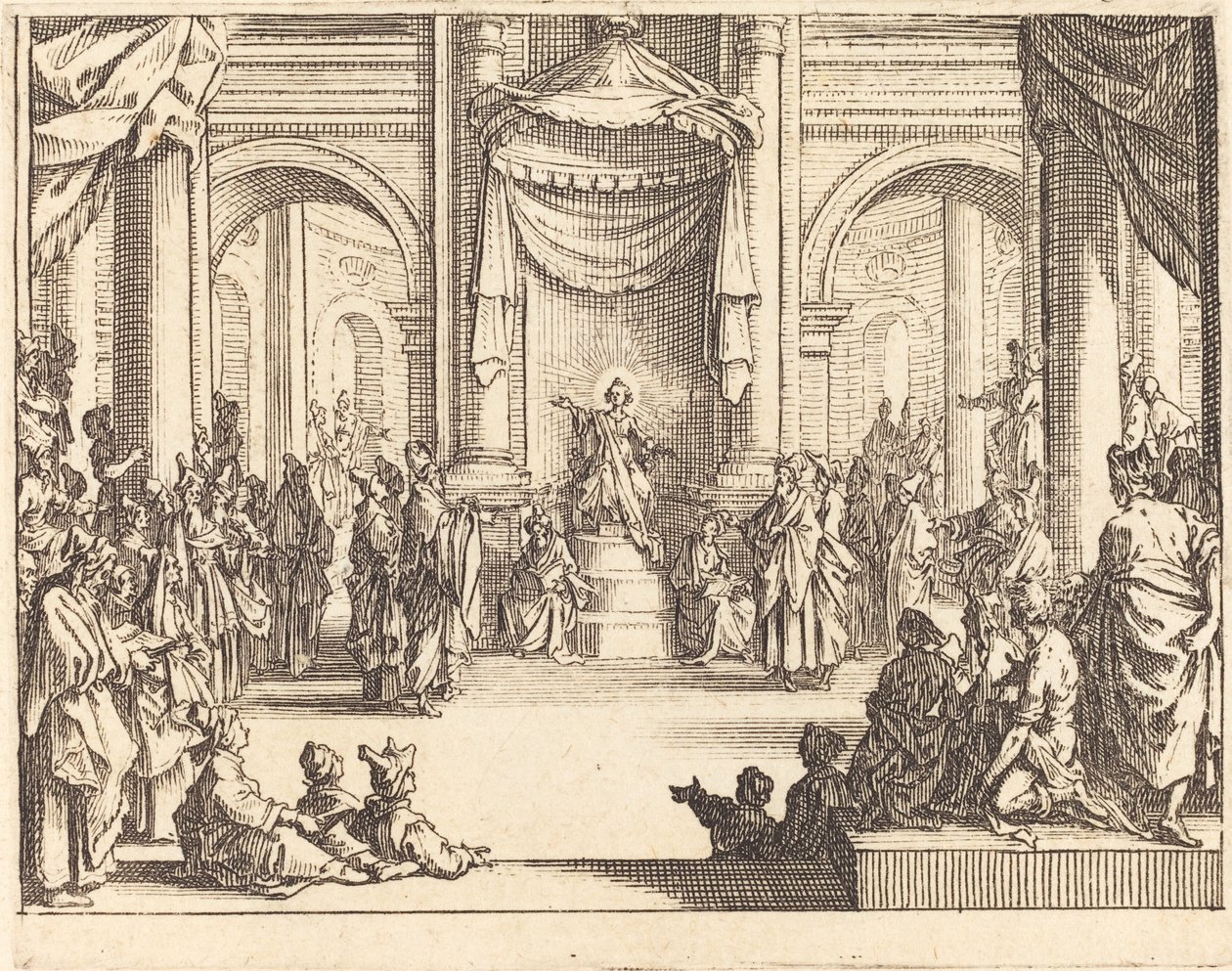 Krisztus vitázik az orvosokkal alkotó: Jacques Callot