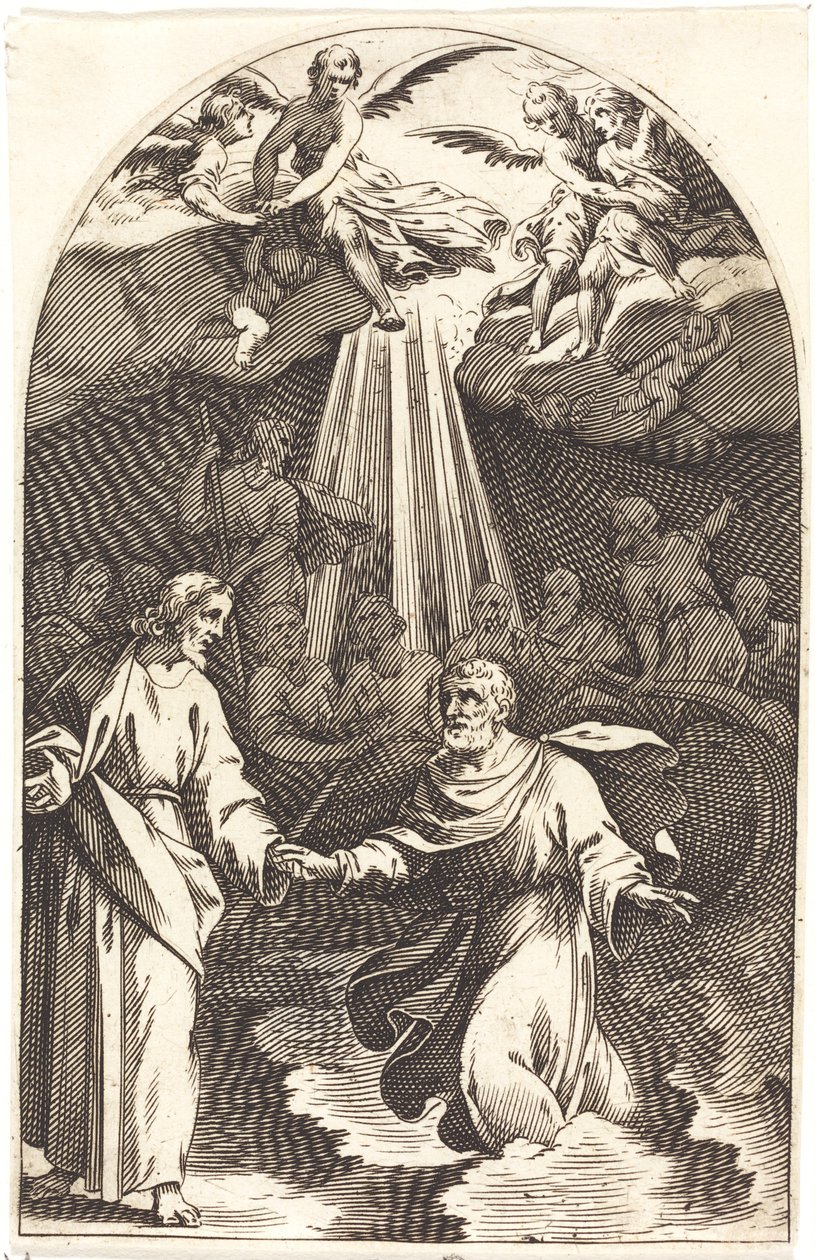 Krisztus a vízen jár [első tányér] alkotó: Jacques Callot