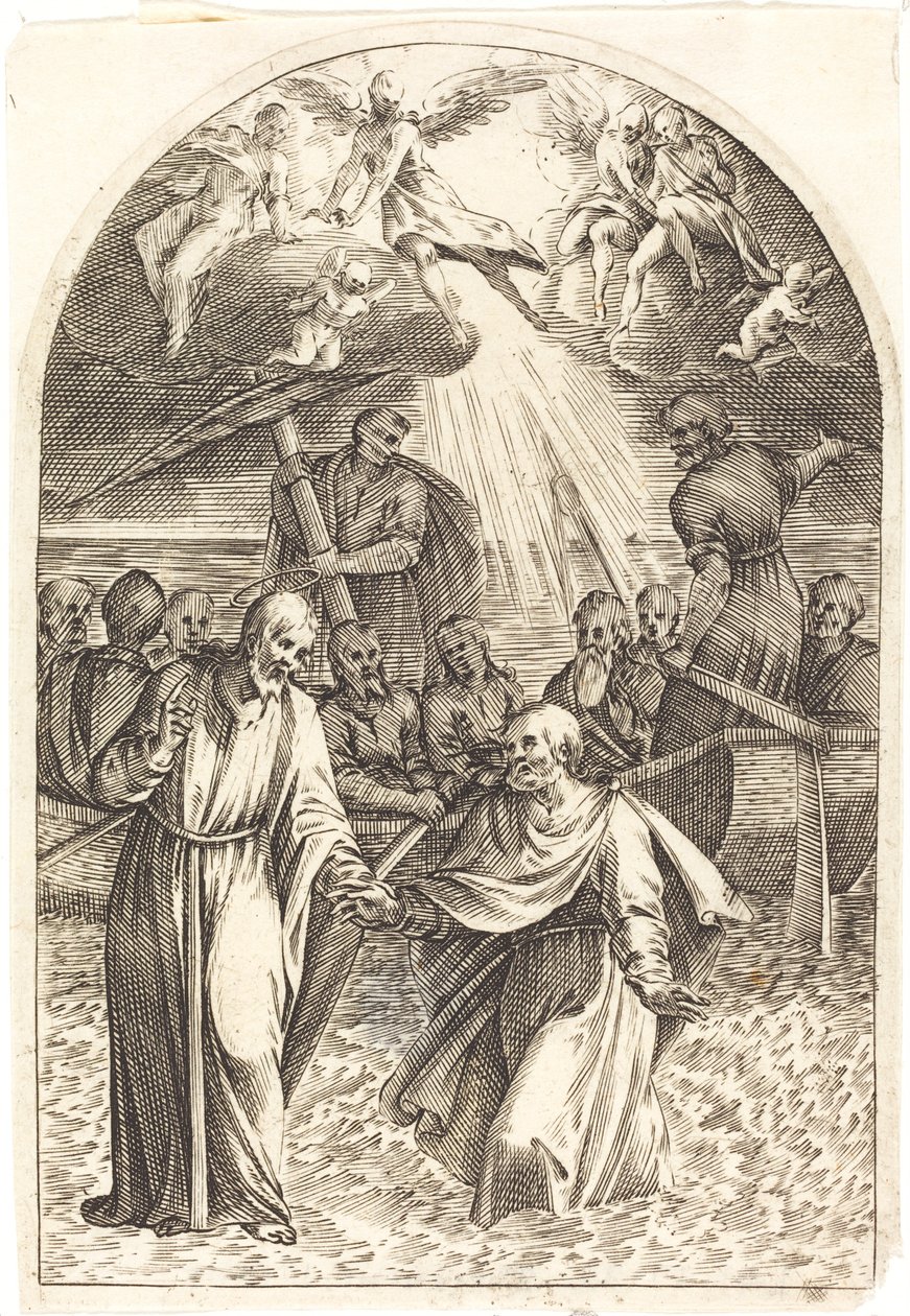Krisztus a vízen jár [második lemez] alkotó: Jacques Callot