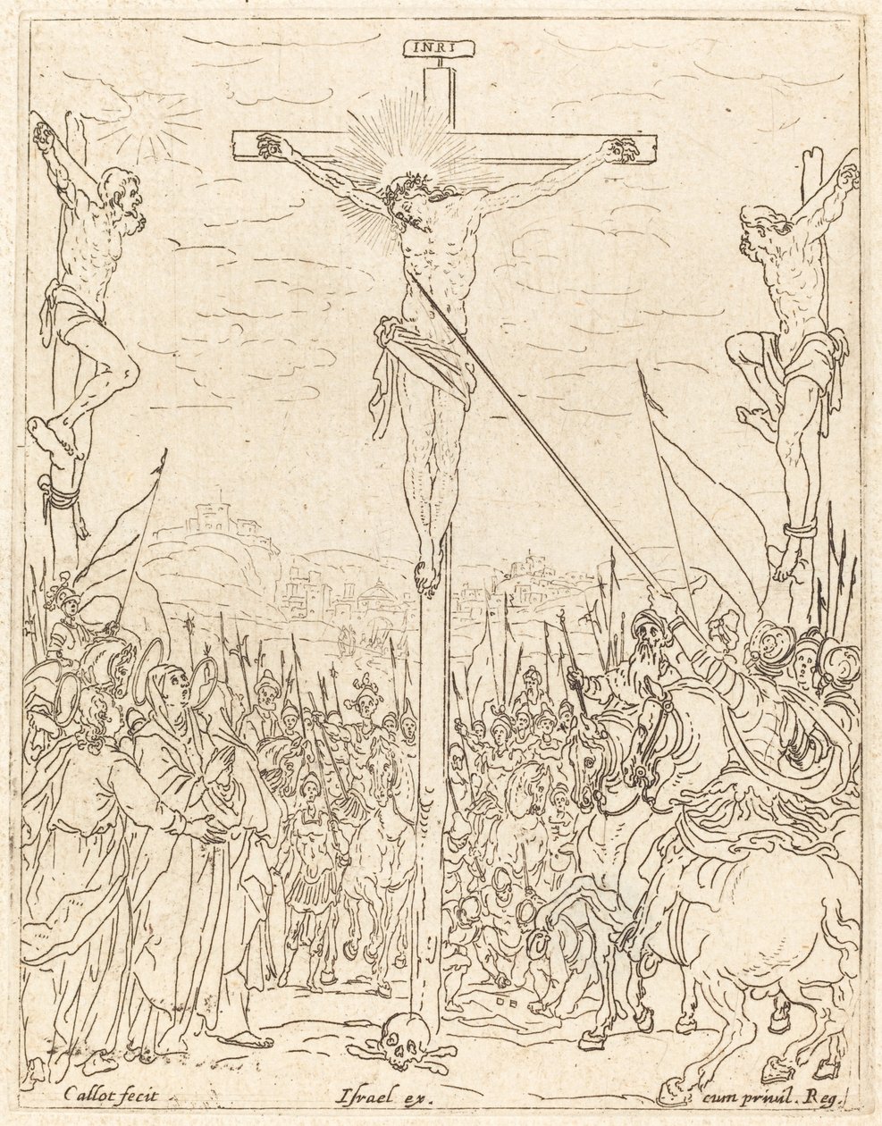 Krisztus a kereszten. alkotó: Jacques Callot