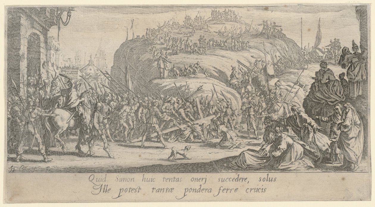 Krisztus viszi a keresztet alkotó: Jacques Callot
