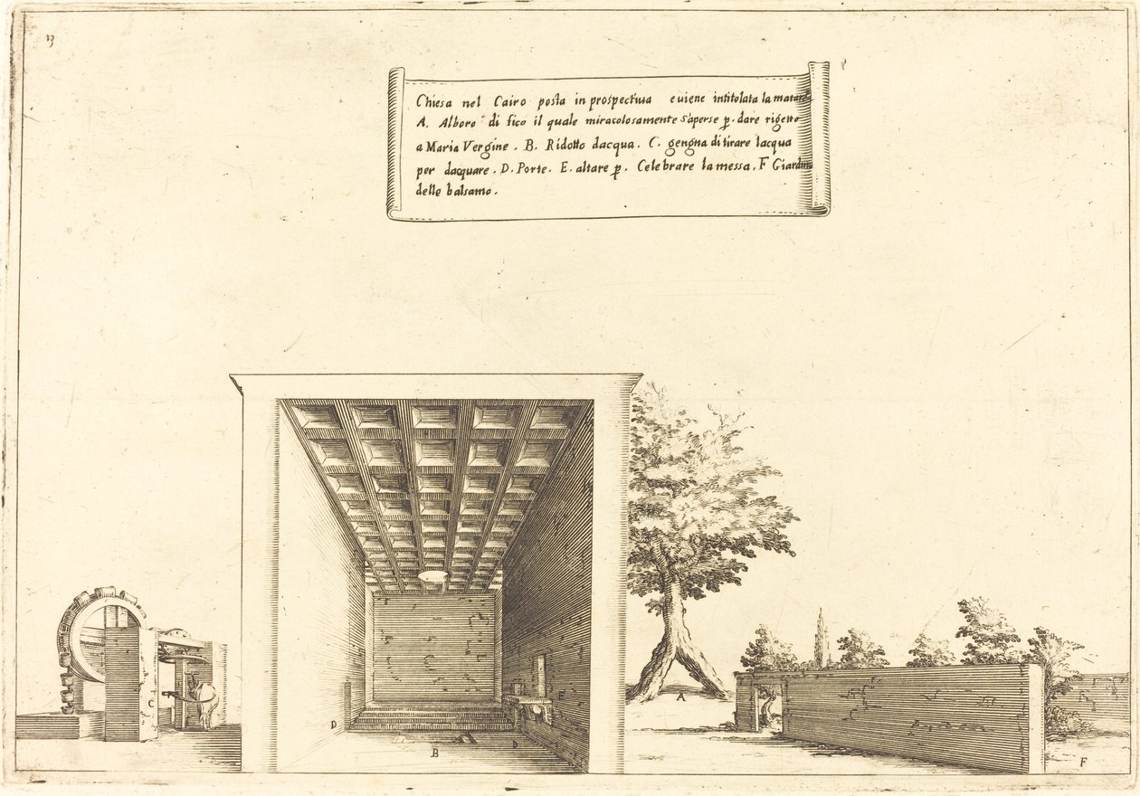 Templom Kairóban alkotó: Jacques Callot
