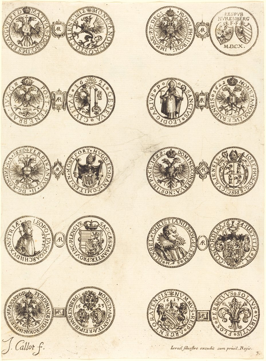 Érmék [3. tábla] alkotó: Jacques Callot