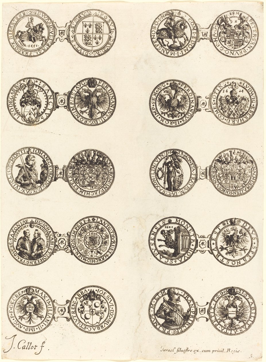 Érmék [5. tábla] alkotó: Jacques Callot