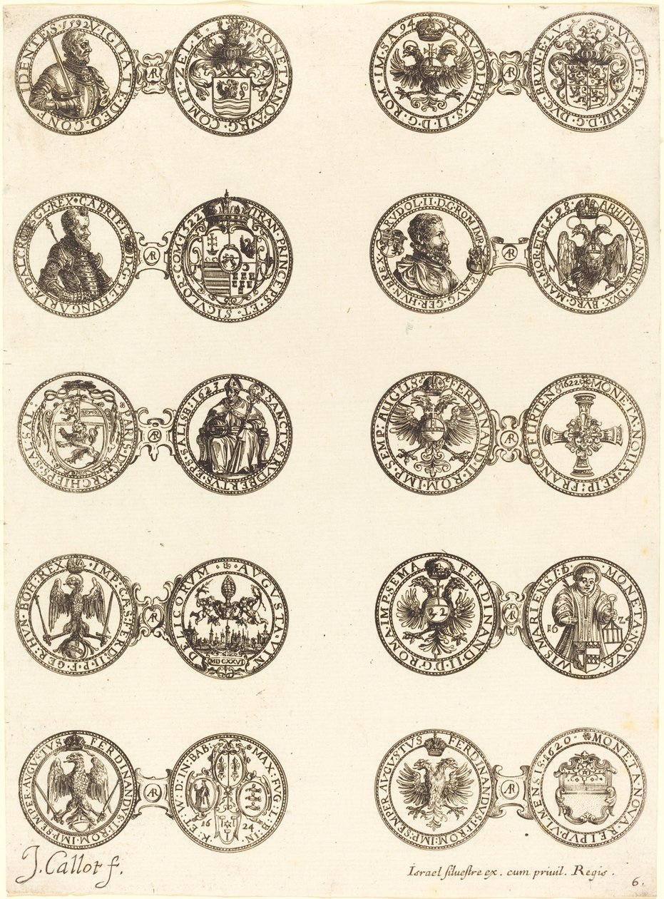Érmék [6. tábla] alkotó: Jacques Callot
