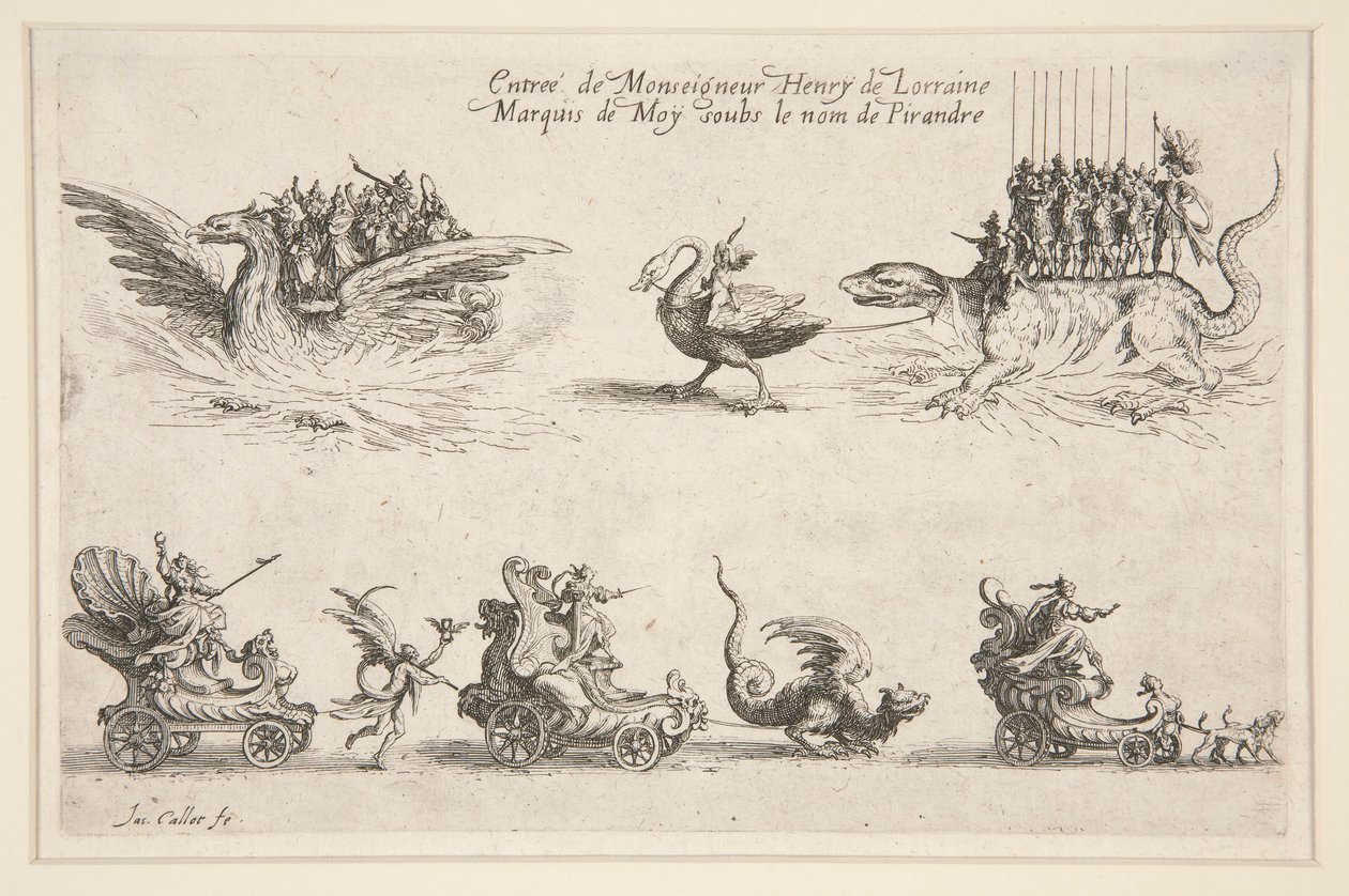 Harc a Barrière-nél, Monsignor Henry Lotaringiai belépőjénél alkotó: Jacques Callot