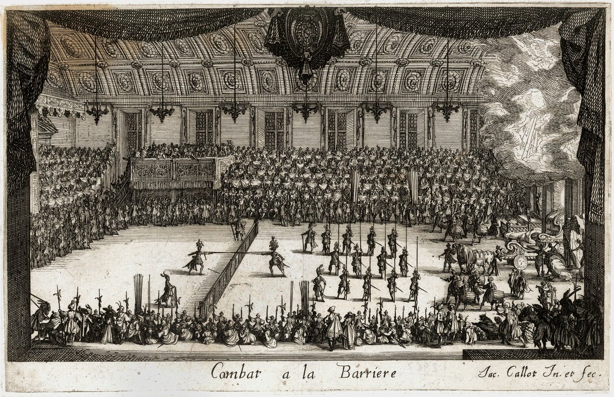 Combat a la barriere: a torna... (metszet) alkotó: Jacques Callot