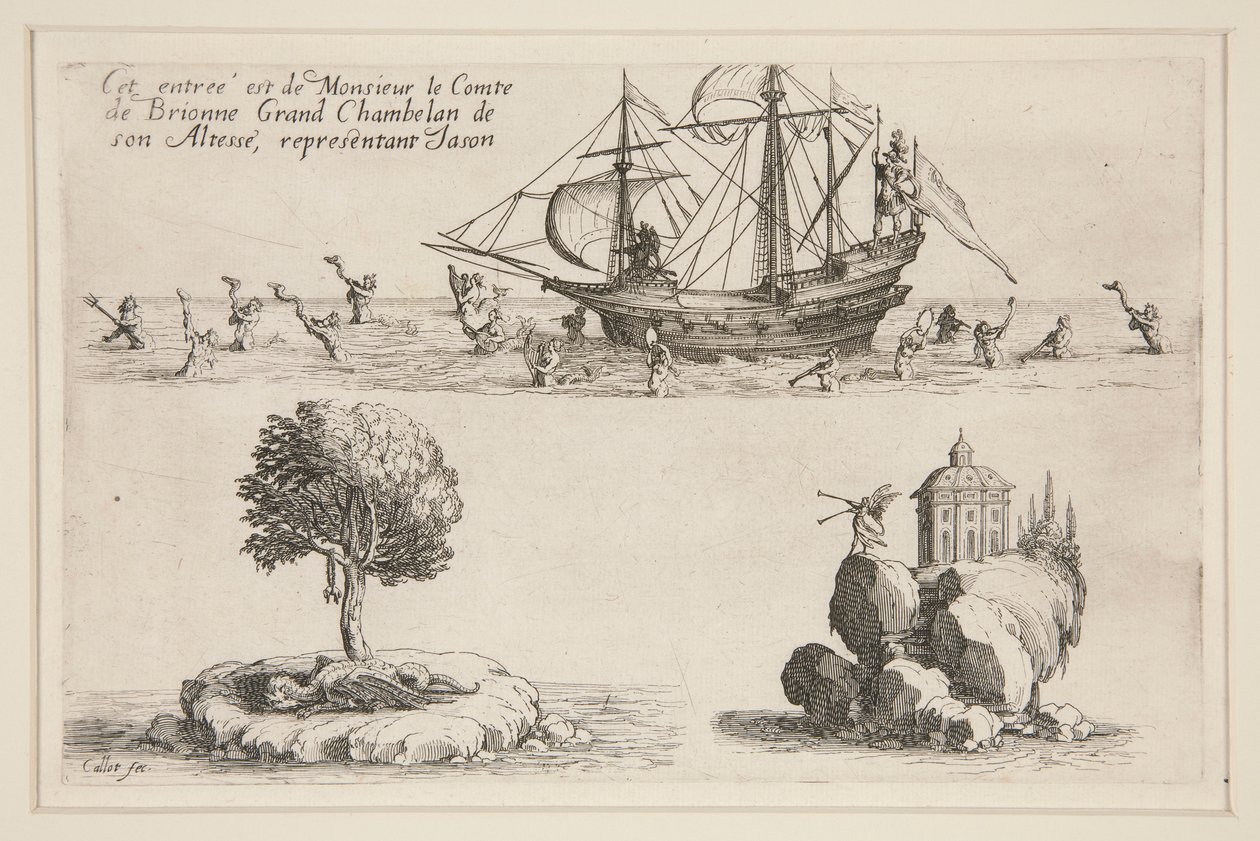 Harc? la Barrière, Ez a bejegyzés Brionne Comte de Brionne nagykamarástól származik, aki Jasont képviseli alkotó: Jacques Callot