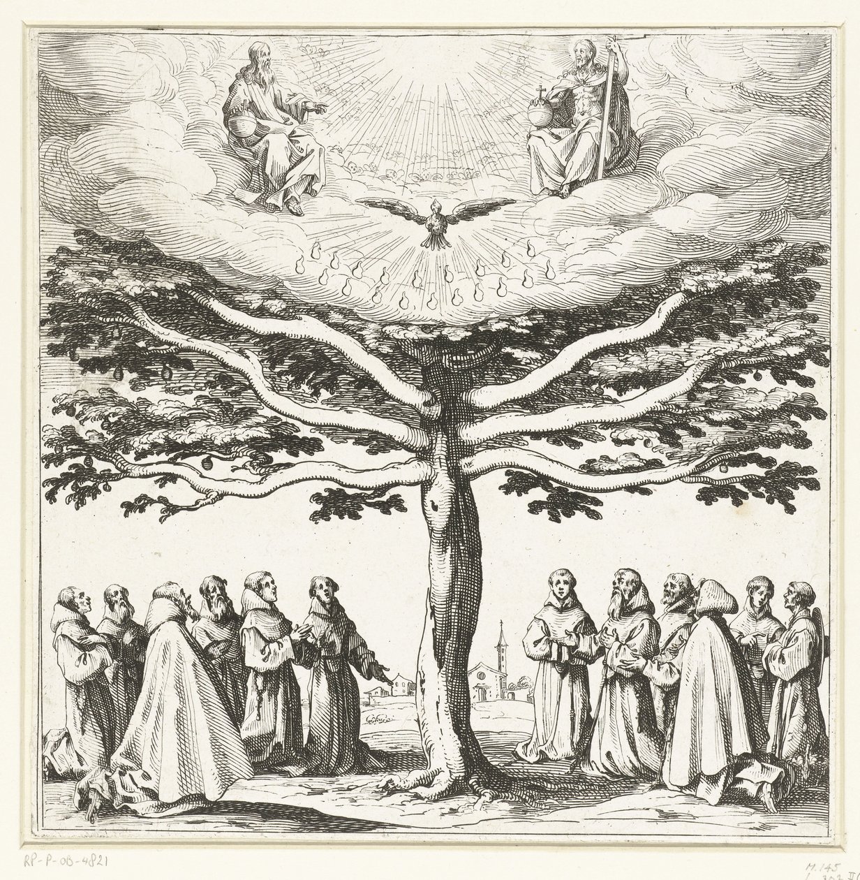 Szent Ferenc fája alkotó: Jacques Callot