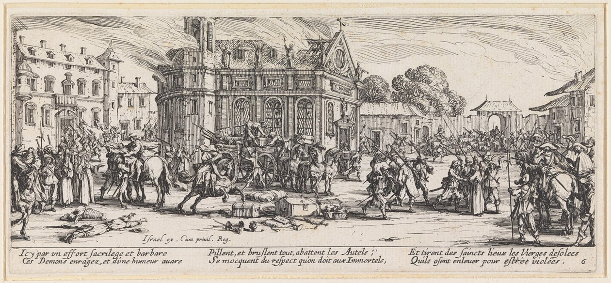 Az egyházi kincsek elrablása alkotó: Jacques Callot