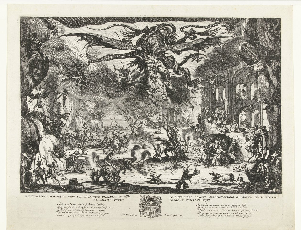 Szent Antal megkísértése alkotó: Jacques Callot