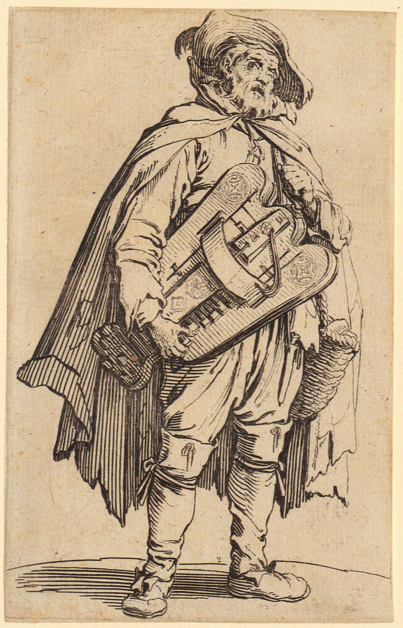 Nyenyerejátékos, „A koldusok” sorozat 2. lapja alkotó: Jacques Callot