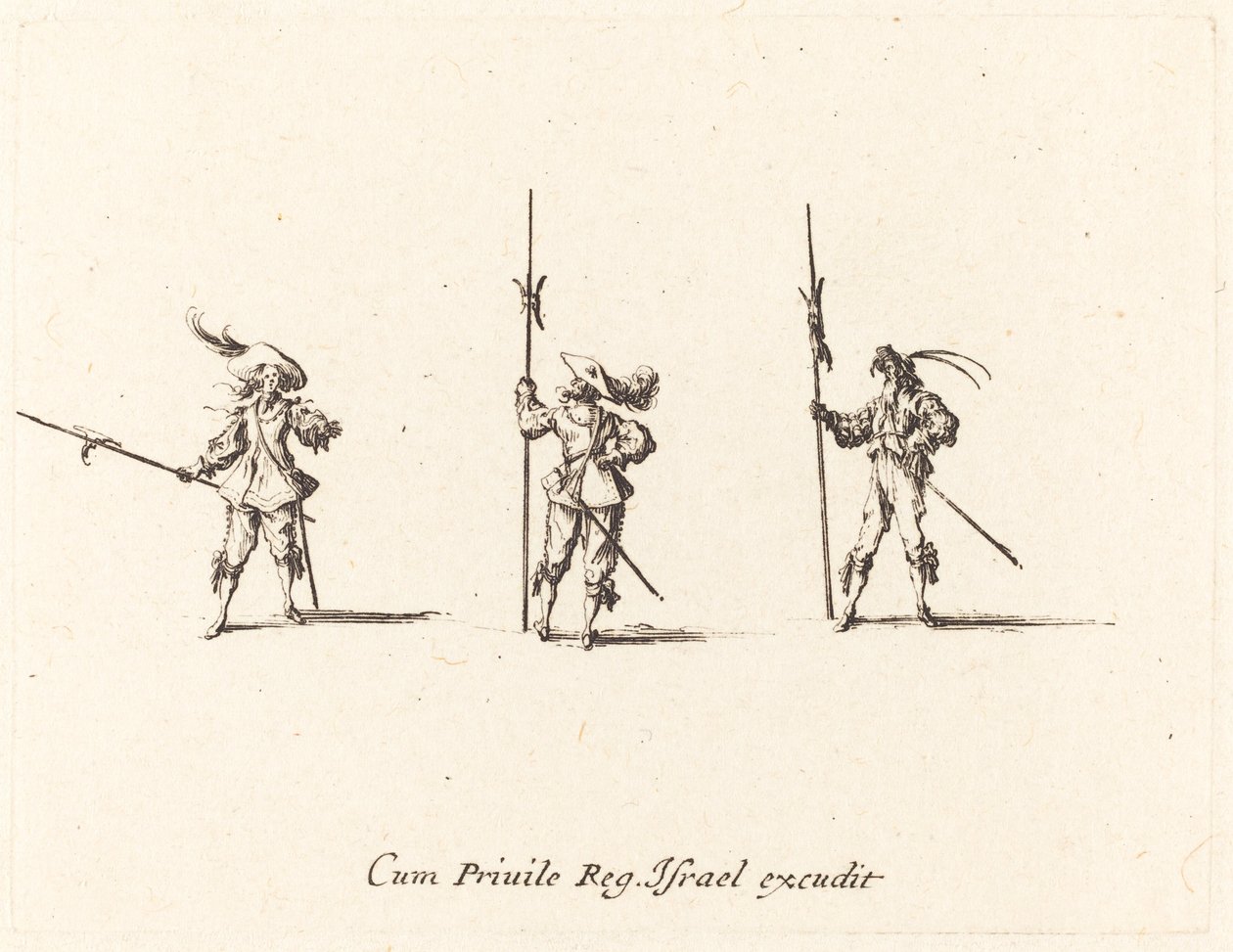 Fúrjon alabárddal alkotó: Jacques Callot
