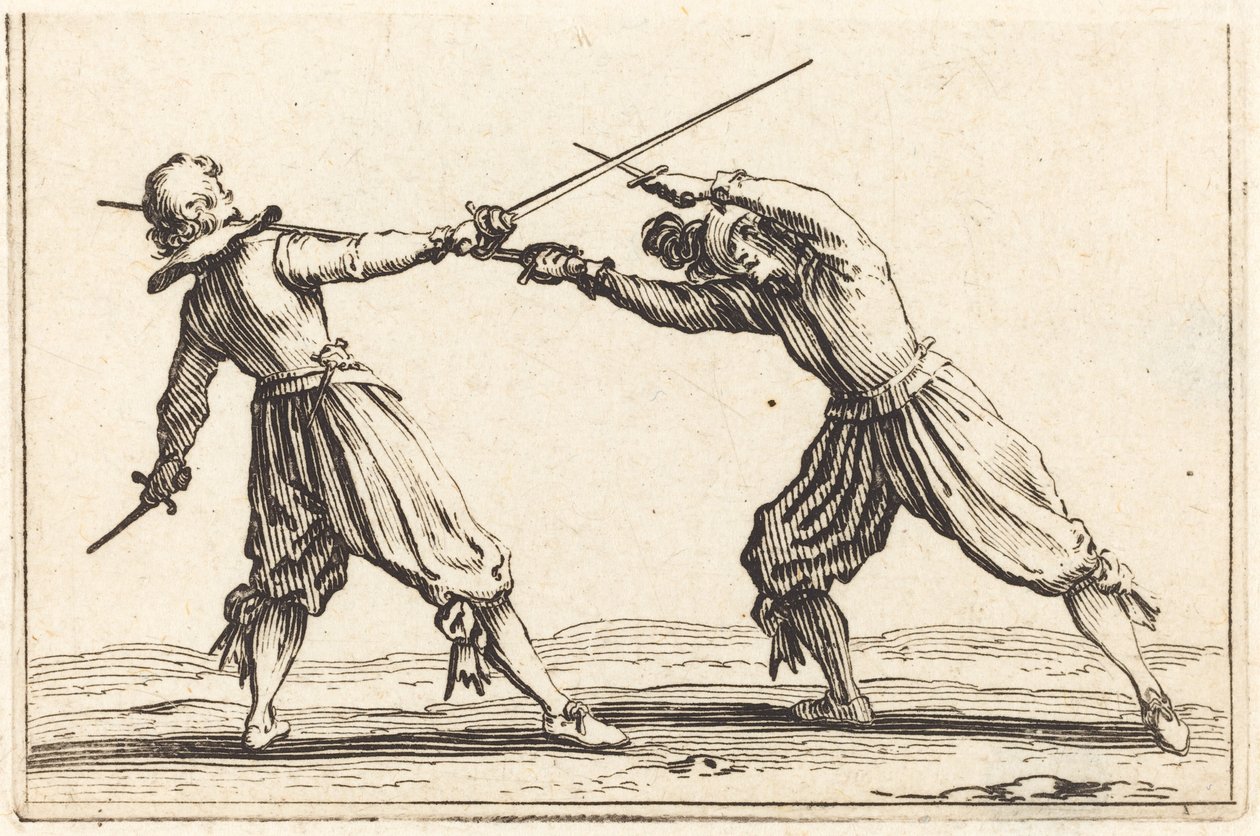 Párbaj kardokkal és tőrökkel alkotó: Jacques Callot