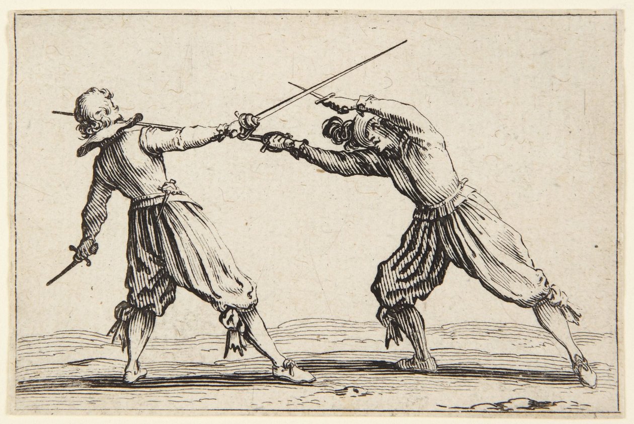 Párbaj kardokkal és tőrökkel alkotó: Jacques Callot