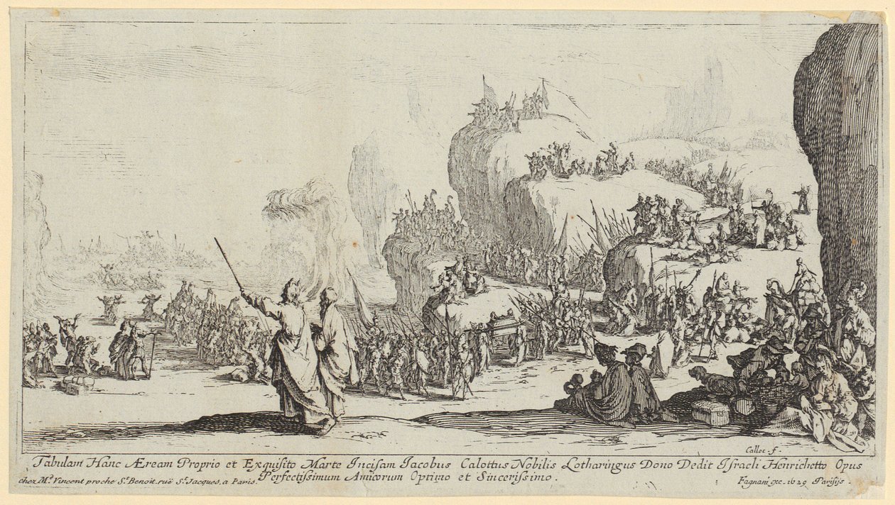 A Vörös-tenger átkelése alkotó: Jacques Callot