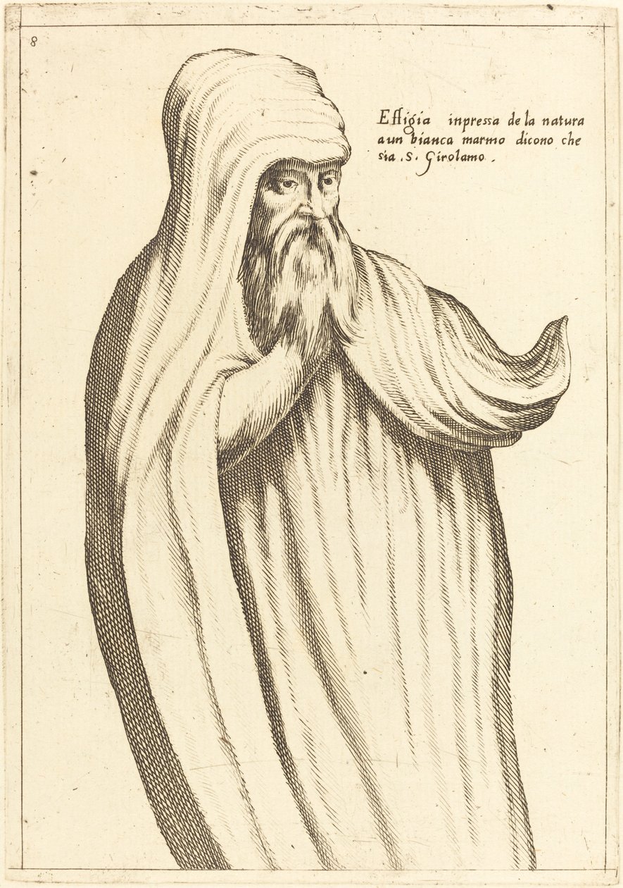 Szent Jeromos képmása alkotó: Jacques Callot