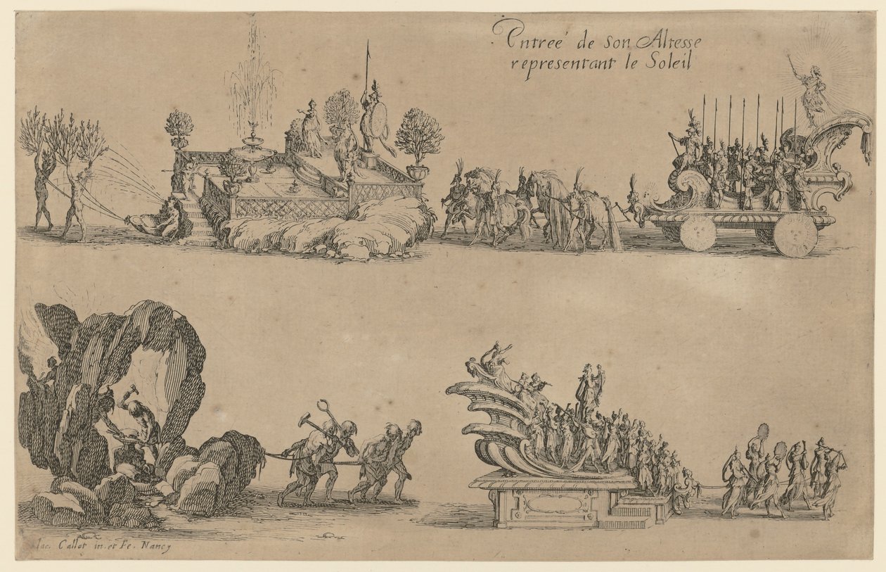 IV. Károly herceg bevonulása alkotó: Jacques Callot