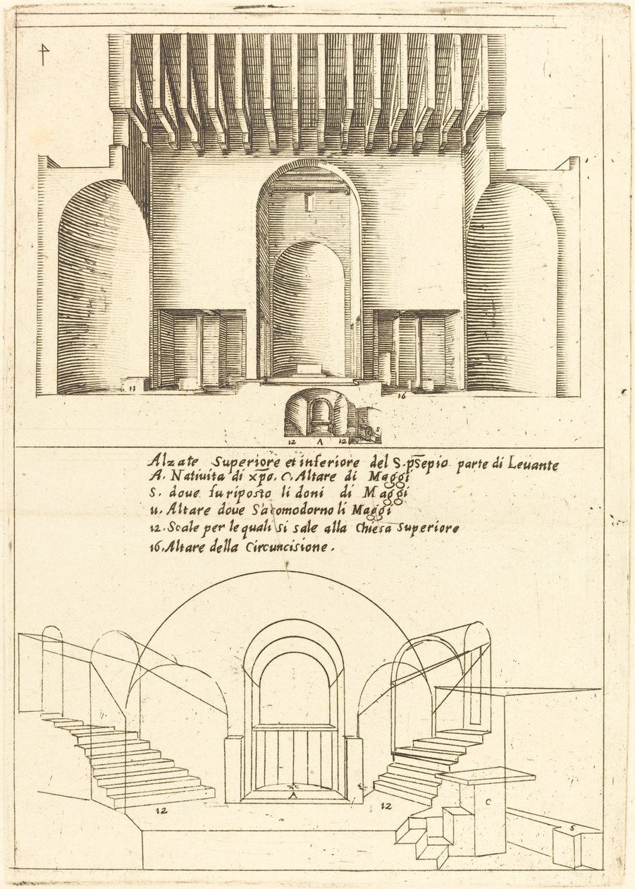 A Szent Jászló templom felemelése, 1619. alkotó: Jacques Callot
