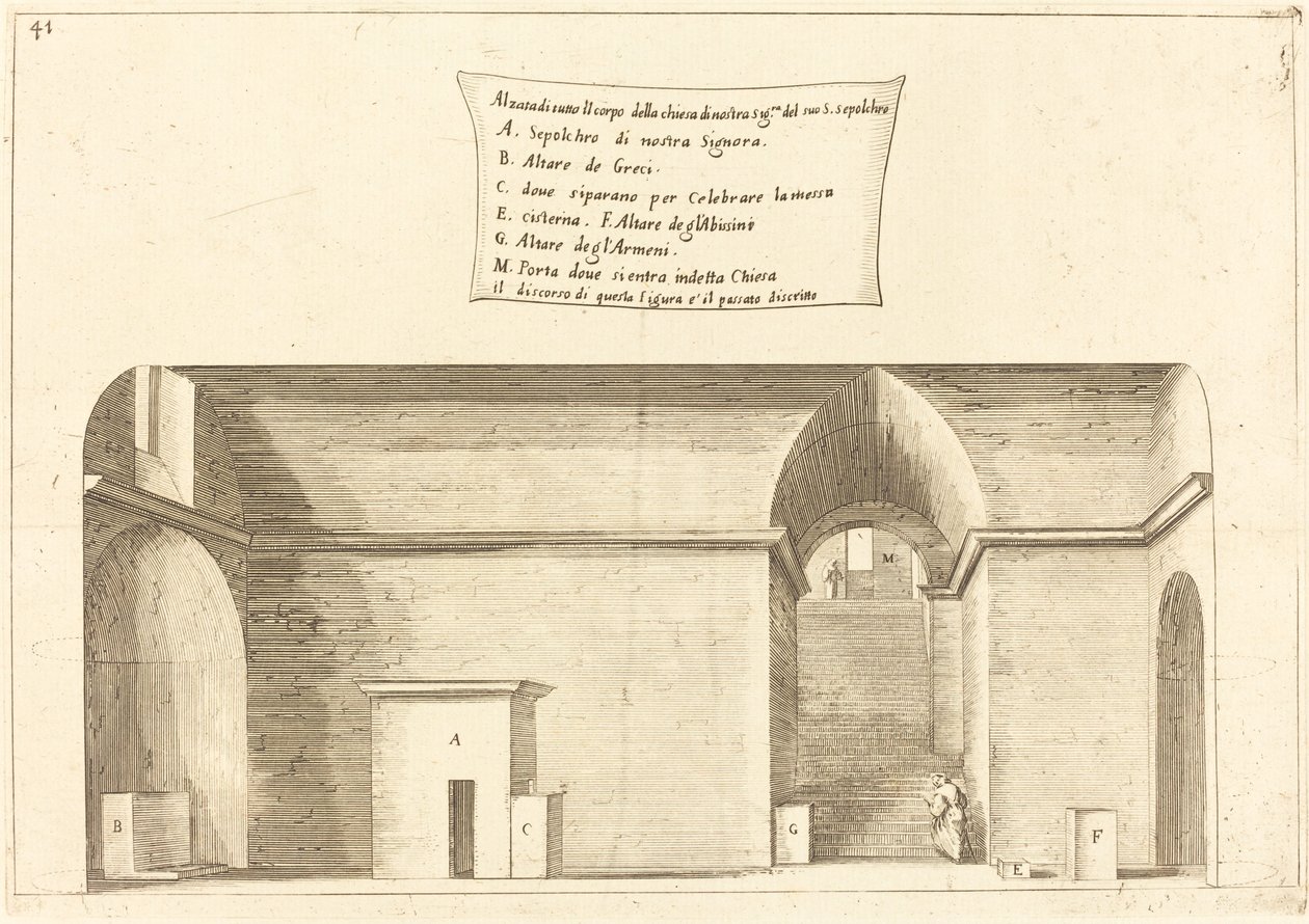 A Szent Sír templom felemelése alkotó: Jacques Callot