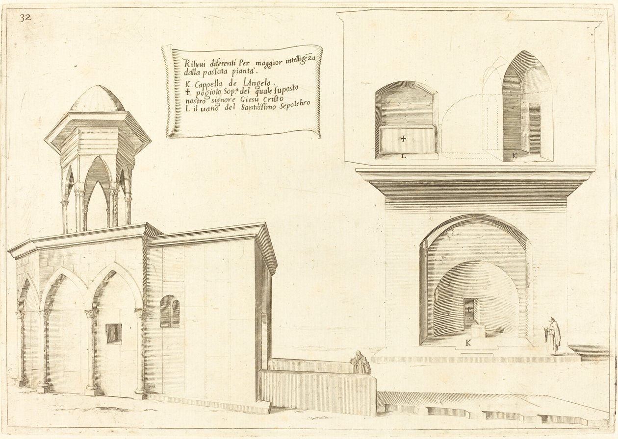A Szent Sír templom felemelése alkotó: Jacques Callot