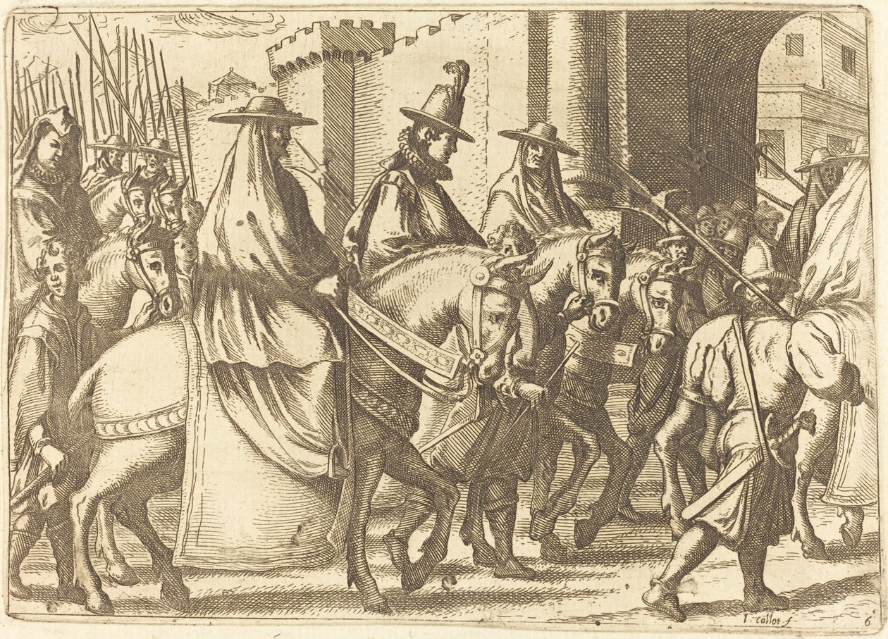 Belépés Ferrara városába alkotó: Jacques Callot
