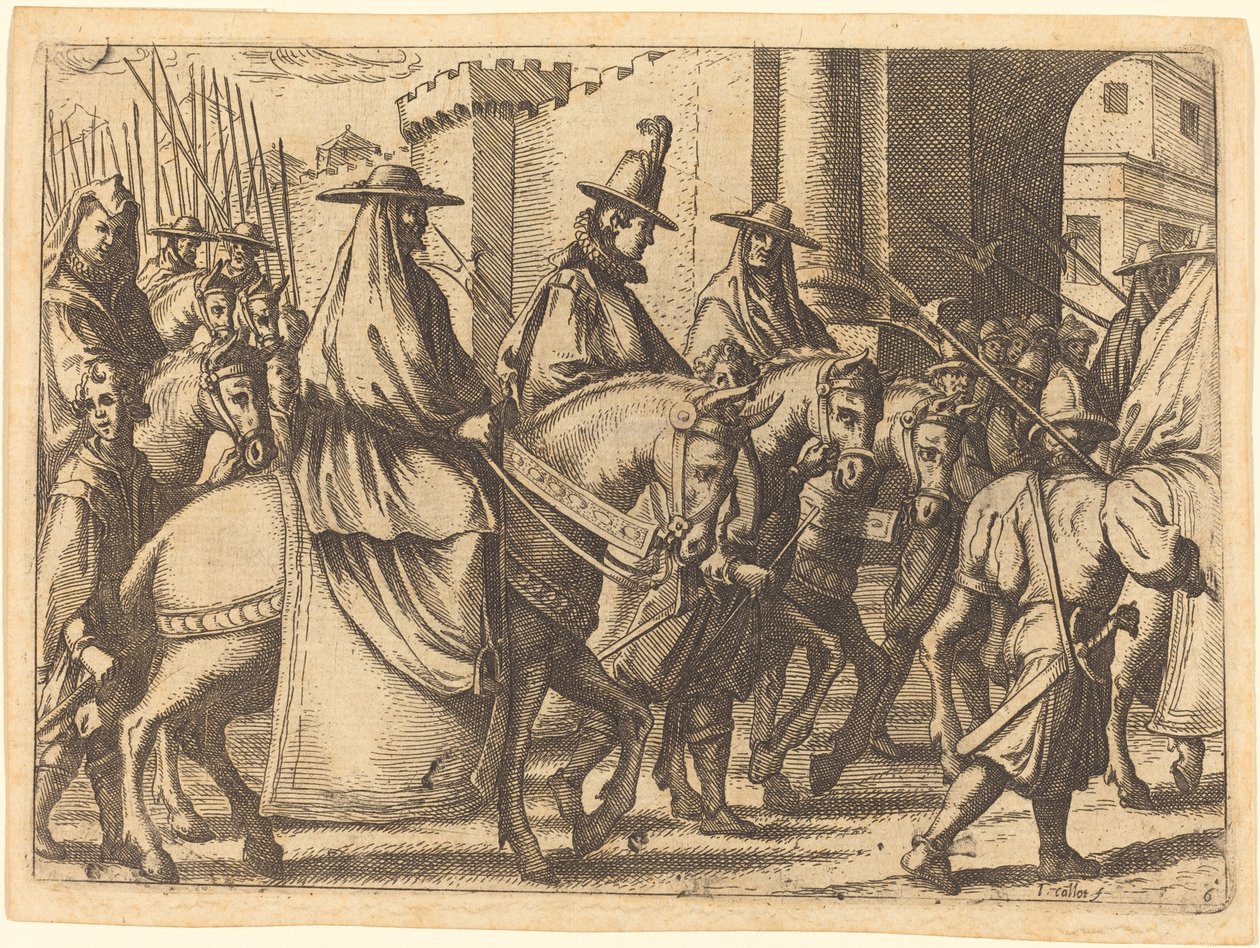Belépés Ferrarába alkotó: Jacques Callot