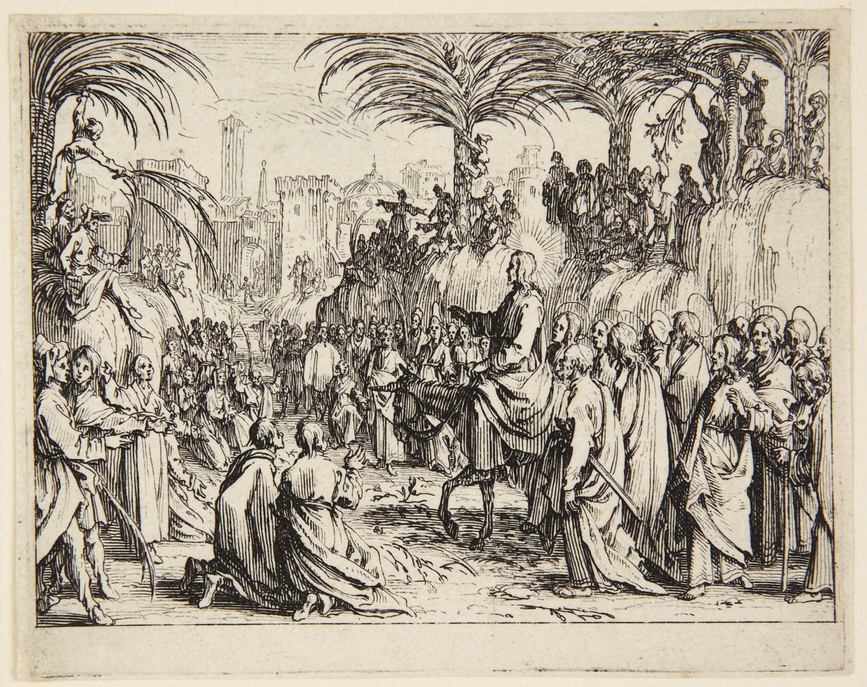 Bevonulás Jeruzsálembe alkotó: Jacques Callot