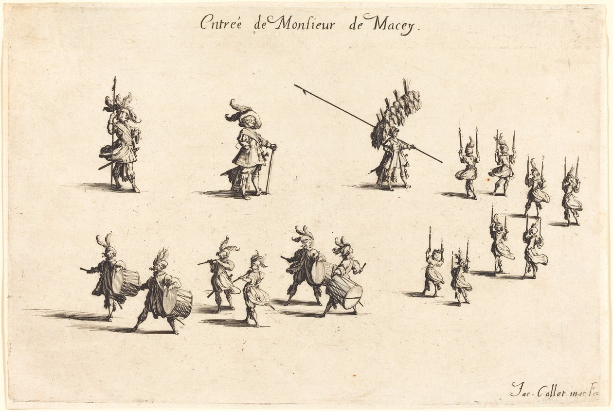 M. de Macey bejegyzése alkotó: Jacques Callot