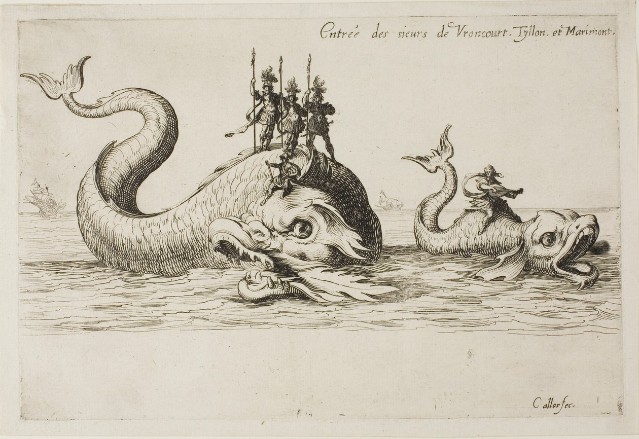 Mm bejegyzése de Vroncourt, Tyllon és Marimont, a Harc a sorompónál című filmből alkotó: Jacques Callot