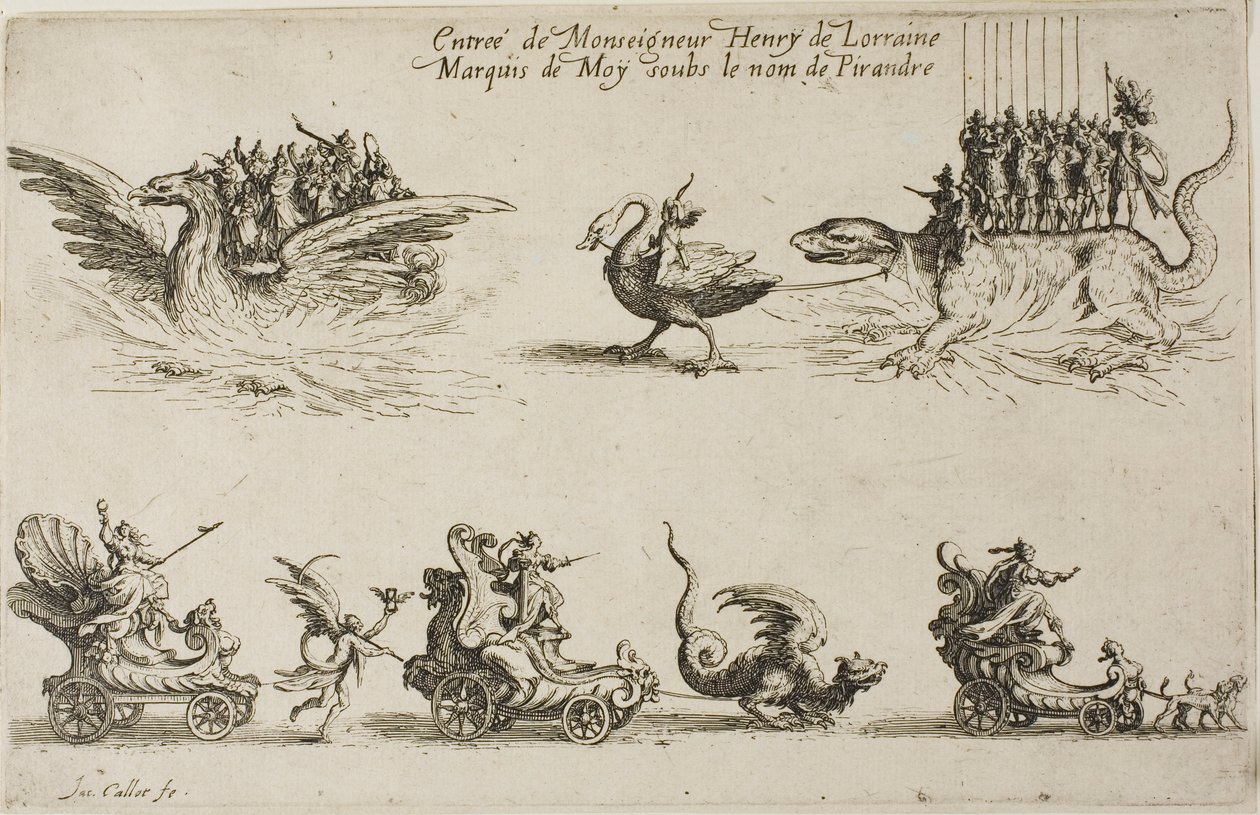 Monseigneur Henry de Lorraine, de Moy márki, Pirandre néven, a Harc a sorompónál című filmből alkotó: Jacques Callot