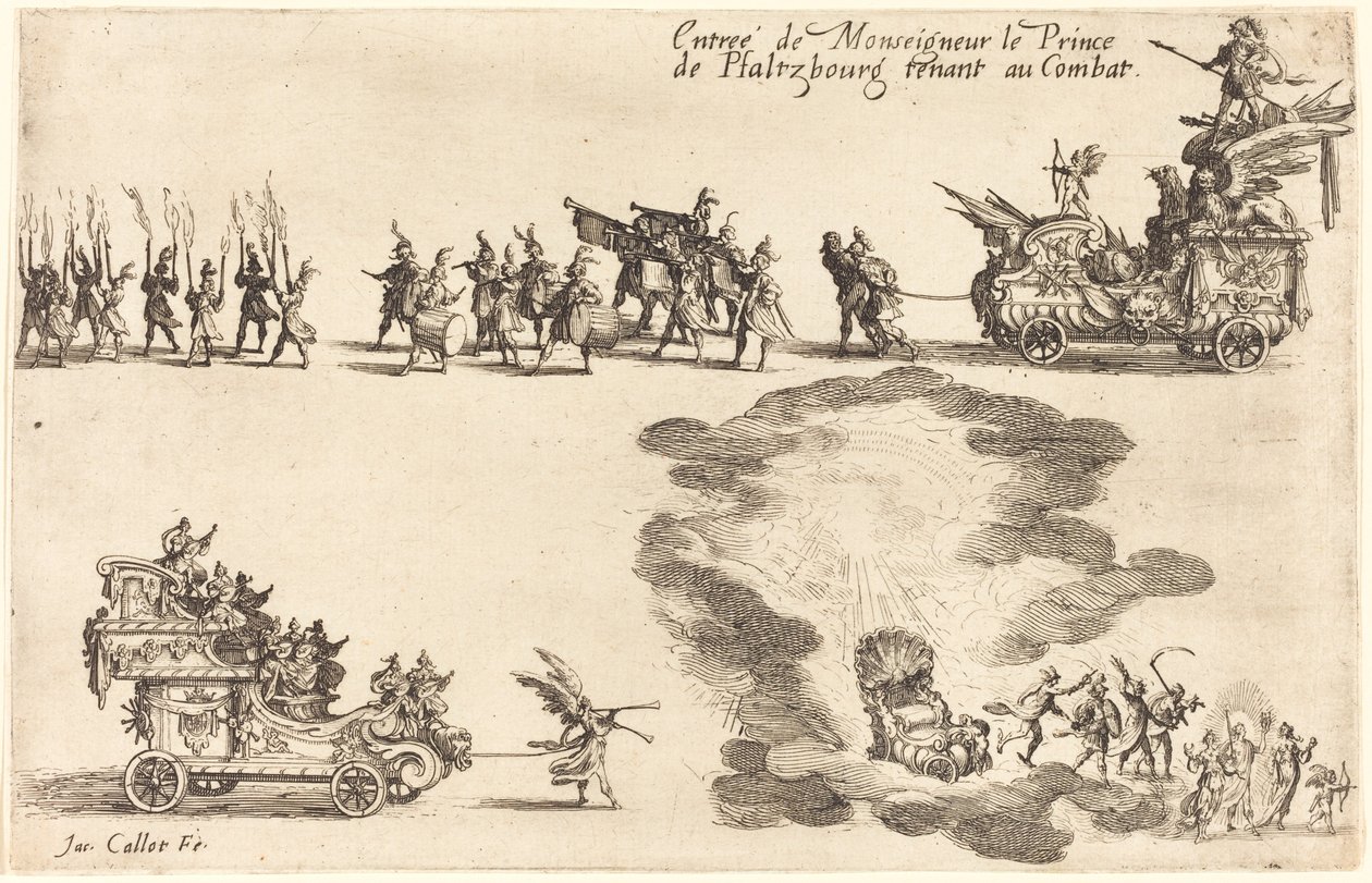 Pfaltzbourg hercegének belépése alkotó: Jacques Callot