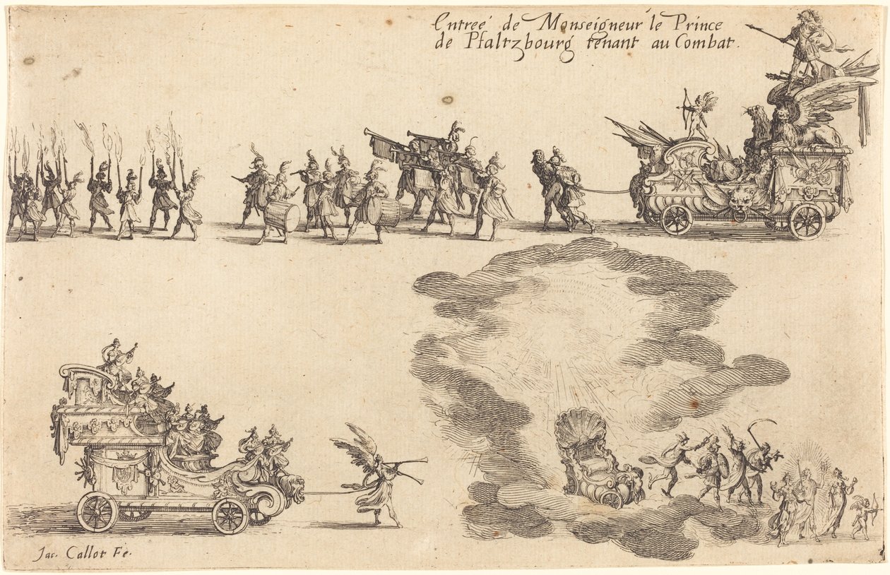 Pfaltzbourg hercegének belépése alkotó: Jacques Callot