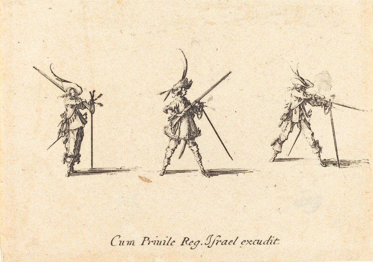 A muskéta tüzelése alkotó: Jacques Callot