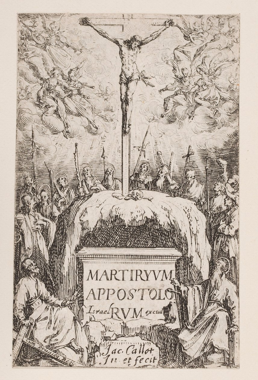 Homlokzat; 1. sz. az apostolok vértanúságából alkotó: Jacques Callot