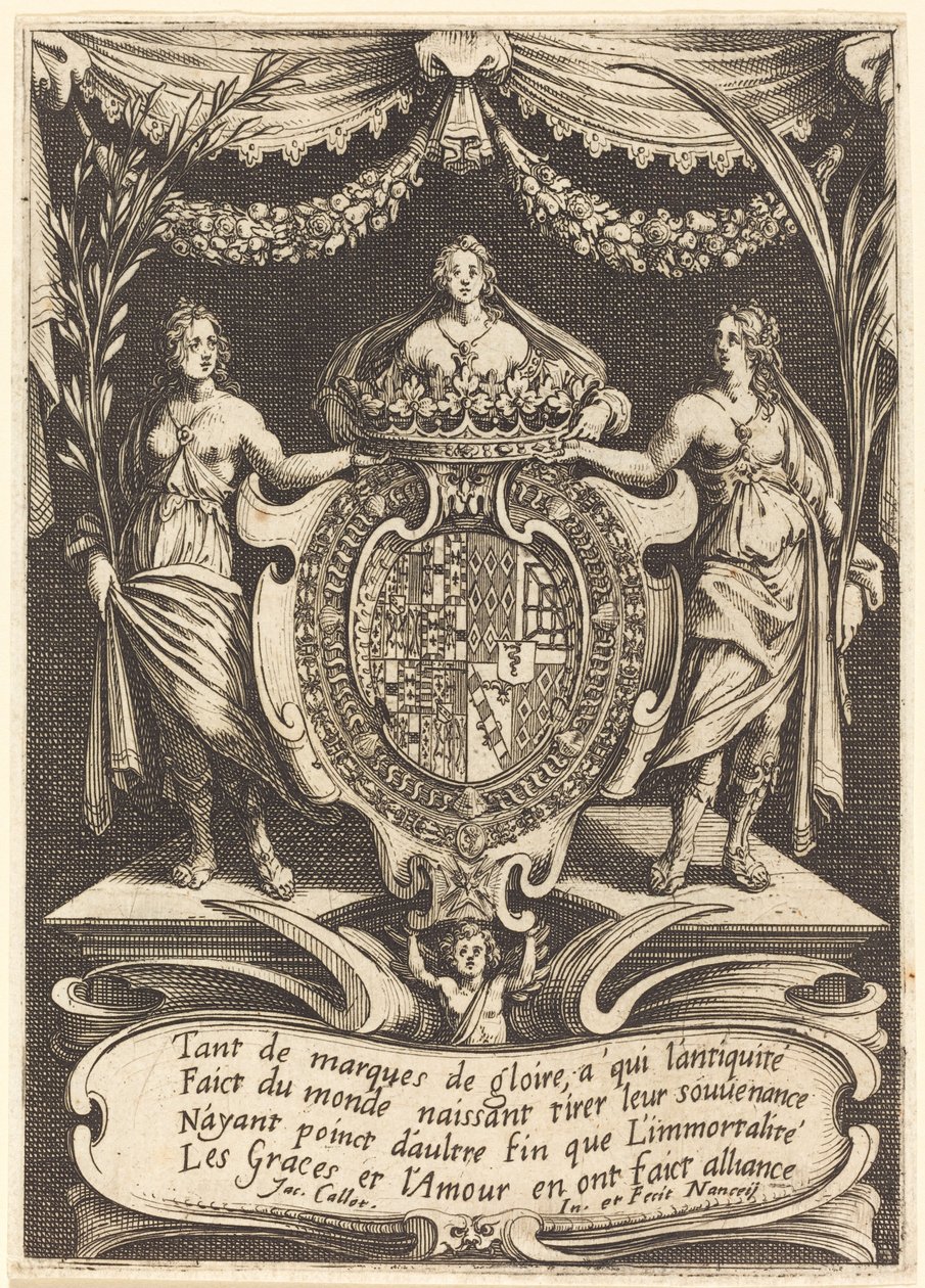 A Harc a sorompónál homlokzata, 1627. alkotó: Jacques Callot