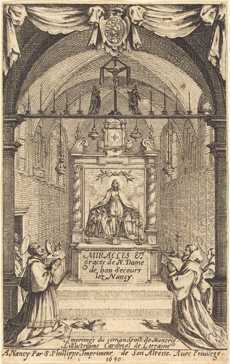 "Bon-Secours-les-Nancy" Szűzanya csodáinak és kegyelmeinek homlokzata alkotó: Jacques Callot