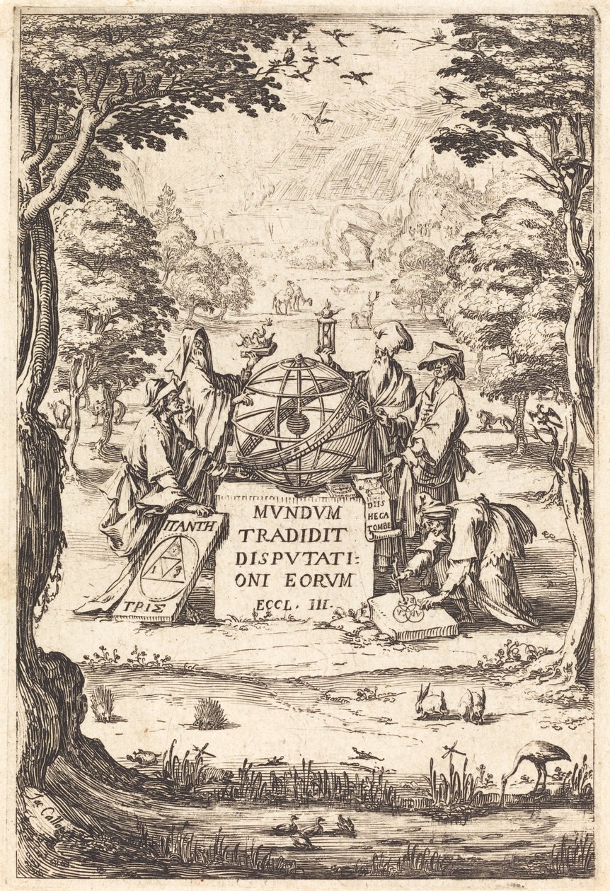 A Szent Kozmologia homlokzata (Cím az asztrológusokkal) alkotó: Jacques Callot
