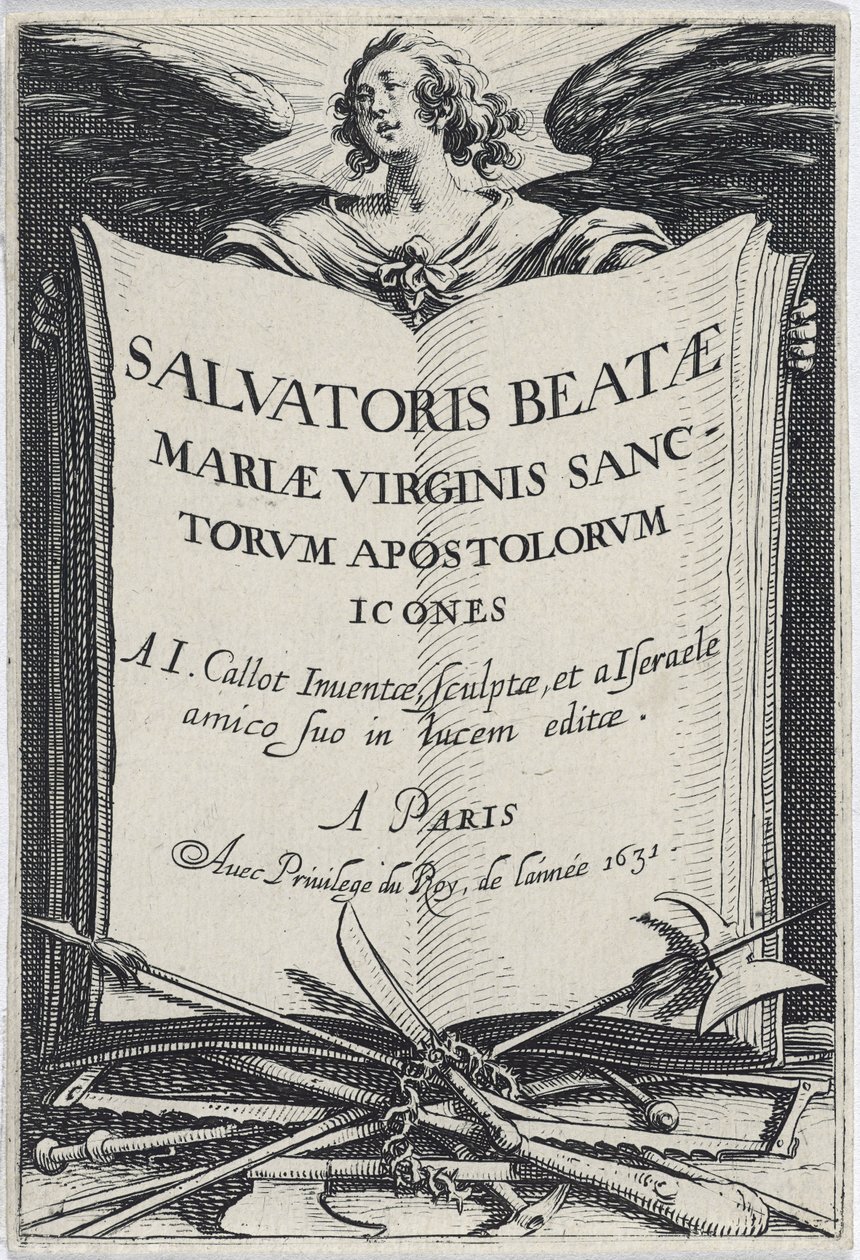 Elülső kép a Les Grands Apôtres-ből (A nagy apostolok), 1631 alkotó: Jacques Callot
