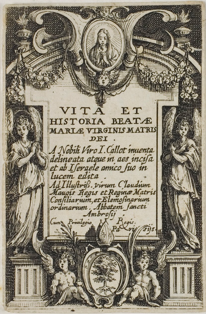Címlapkép, A Szűz Mária életéből alkotó: Jacques Callot