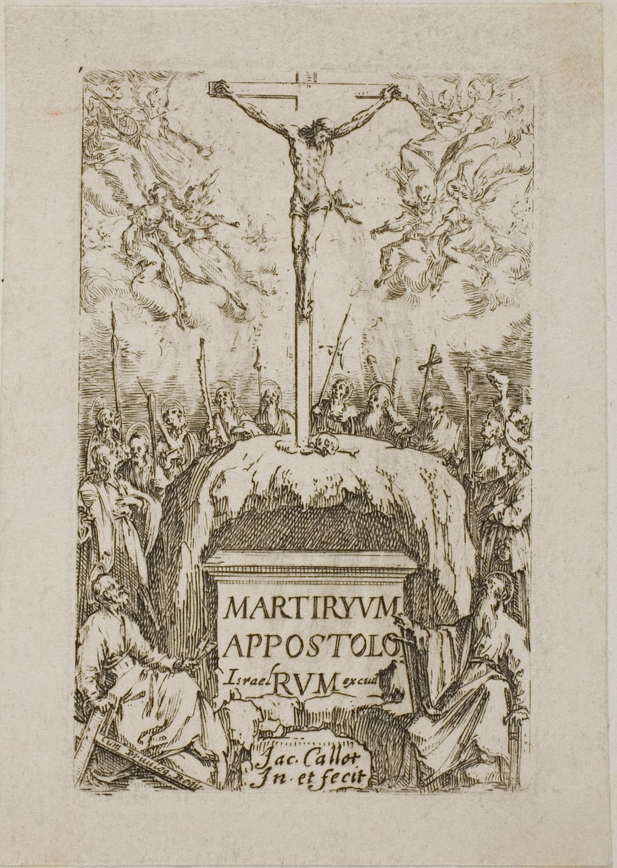 Címlapkép, Az apostolok mártíromsága című könyvből alkotó: Jacques Callot