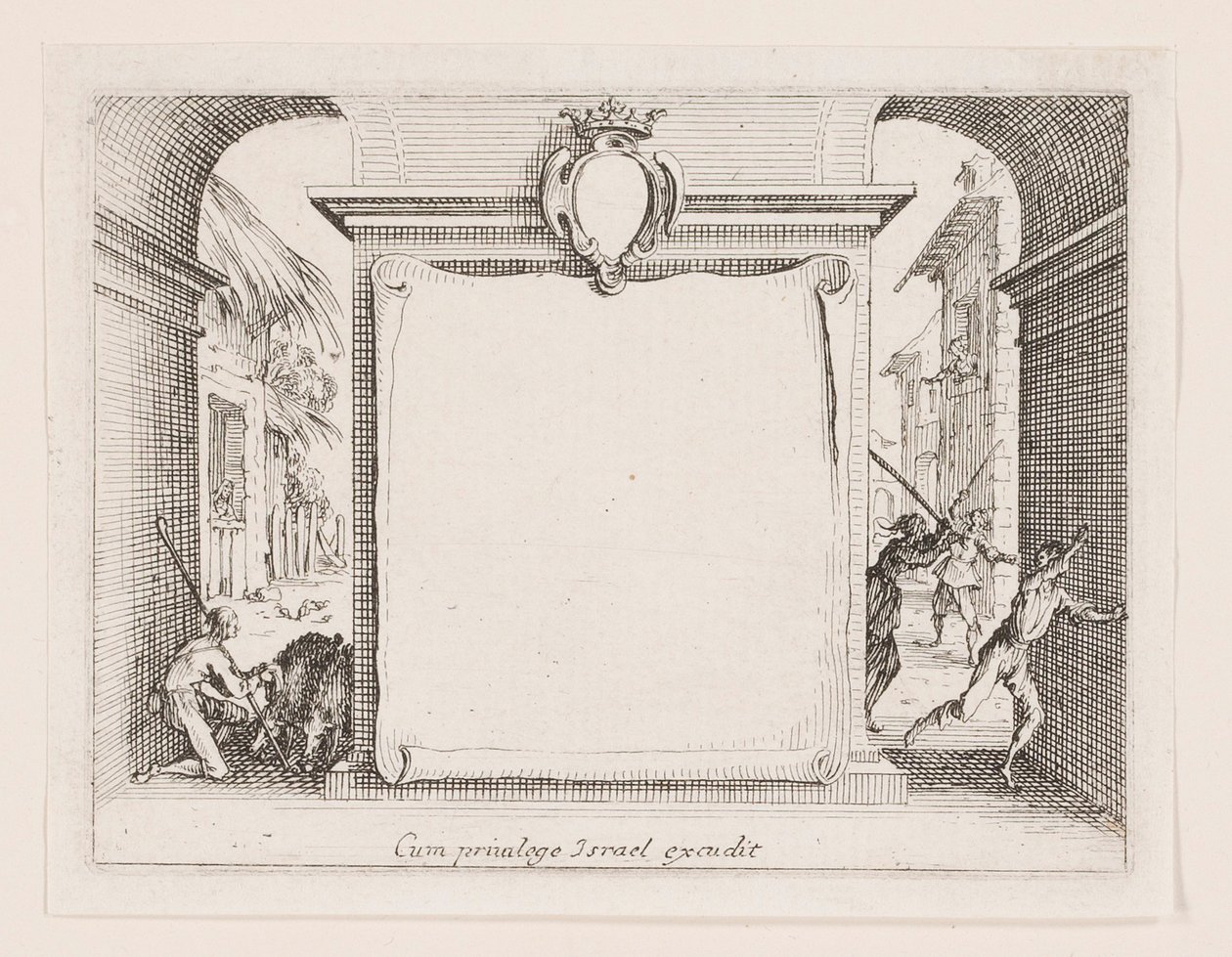 Frontispiece, a La vie de l sorozatból alkotó: Jacques Callot