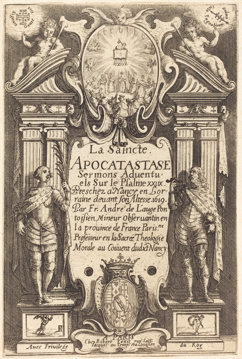 A Szent Apokatasztáz homlokzata alkotó: Jacques Callot