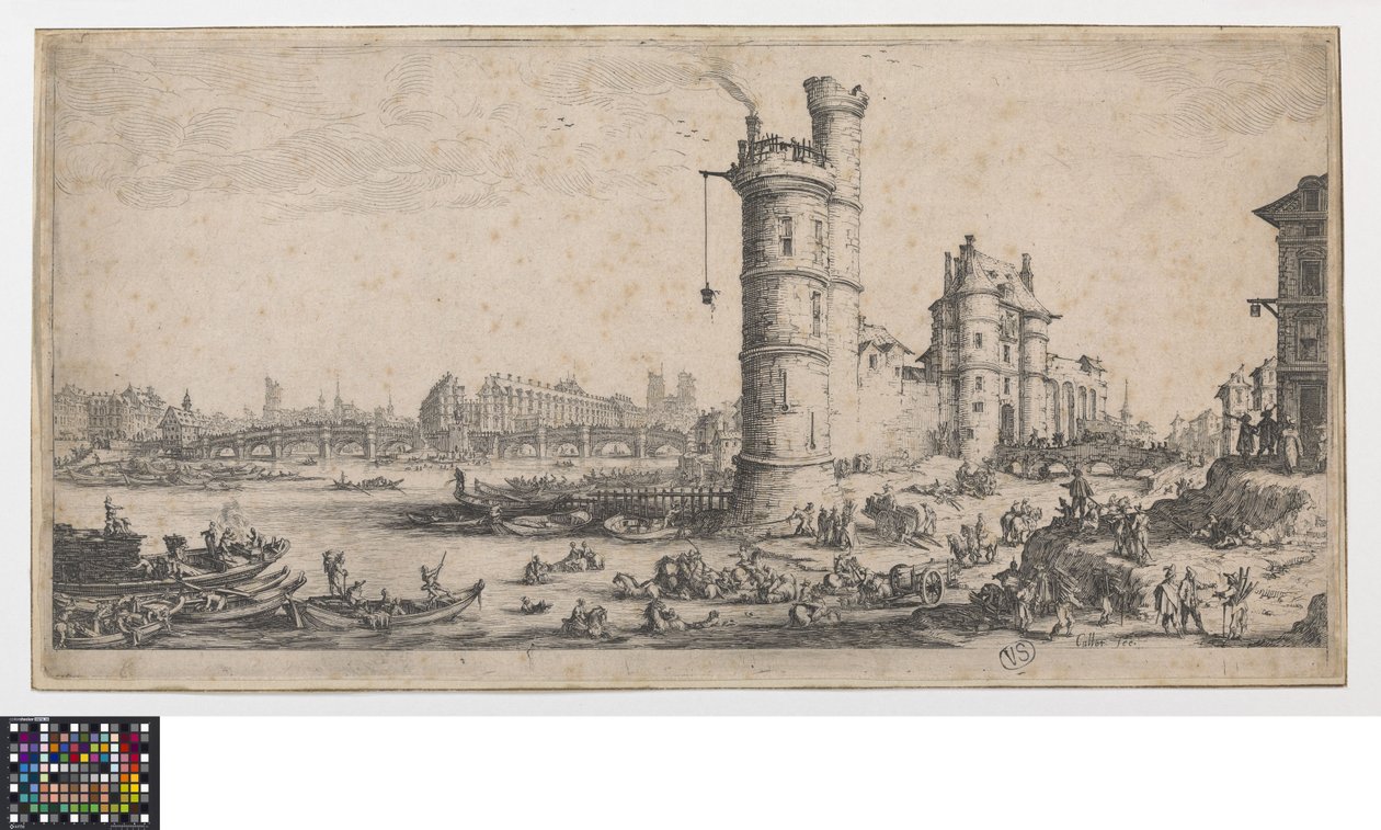Kilátás a Pont Neuf-ra alkotó: Jacques Callot